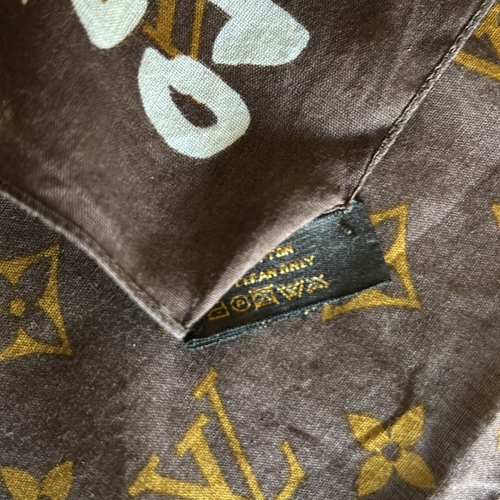 Louis Vuitton Stephen Sprouse Graffiti bandanna - RARE white graffiti writing - Picture 9 of 13